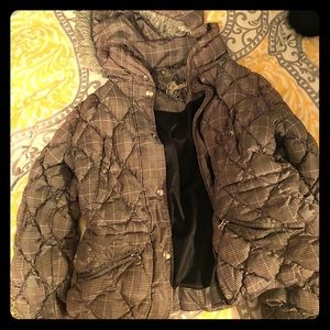 Vintage plaid “guess” coat